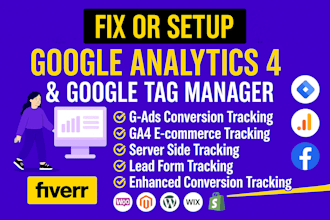 fix google analytics 4, ga4 ecommerce tracking, and ads conversion with GTM