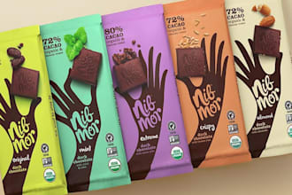 chocolate bar package, food package, box design, food animation, pouch design