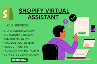 be your shopify VA for store tasks