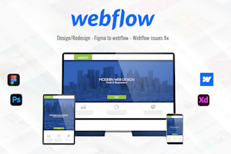design and develop a responsive webflow website or convert figma to webflow