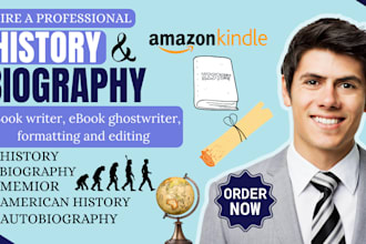 be history writer, biography autobiography memoir US historian ebook formatting