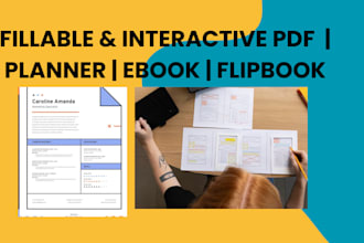 create an fillable pdf interactive ebook planner design flipbook interactivefpd