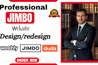 redesign duda jimbo wix booking website design squarespace showit dude website