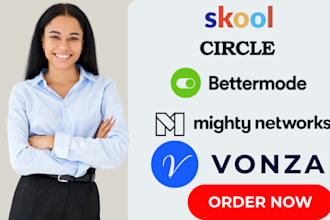 setup skool community mighty network vonza