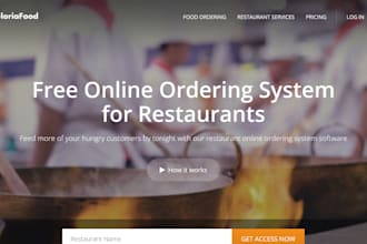 create a restaurant website with online food ordering system