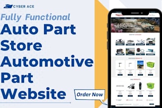 develop dynamic auto parts woocommerce store auto parts website auto parts store