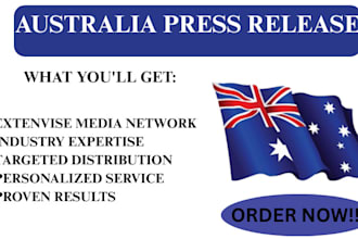 do australia press release writting and distribution to australia media outlet