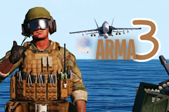 setup a dedicated arma 3 server or mission,texture and retexture any arma 3 asse