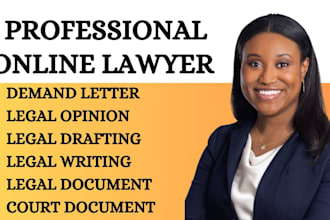 draft powerful legal contract, demand letter, court document, uk online lawyer