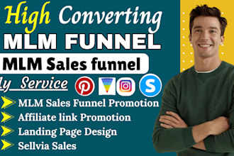 mlm sales funnel affiliate link promotion affiliate landing page sellvia sales
