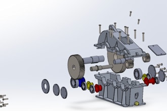 do solid works 3d model design, and simulation