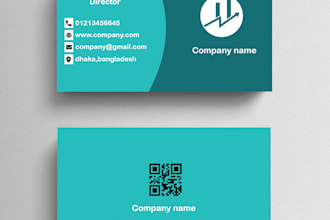 design modern minimalist luxury business card with qr code