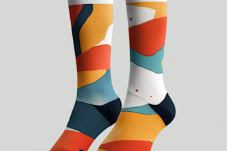 do sublimation all type of unique socks design and pattern