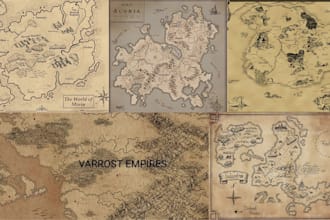 design fantasy dnd map vector battle map city map world map cartography