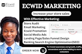 promote your ecwid store setup ecwid website SEO  promotion email marketing ads
