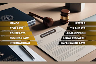 professionally handle legal drafting, contracts and policies