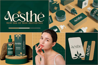 design full branding kit, brand guidelines, logo and brand style guide identity