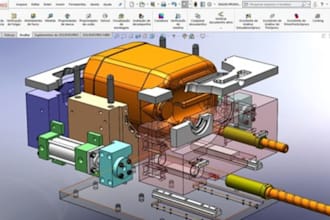 do 3d cad design, cnc design, autocad, sketchup, solidworks, cam, autodeskinvent