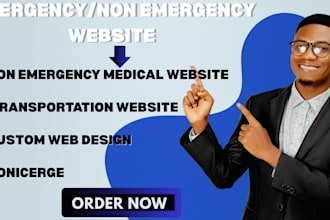 design medical website medical transportation nemt website
