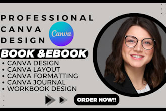 do attractive canva ebook design workbook planner and journal design for you