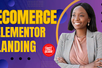 wordpress product, landing page elementor sales page ecommerce landing elementor