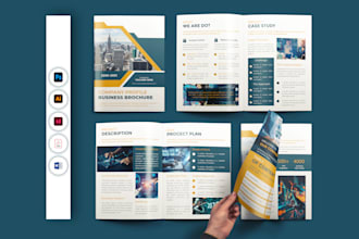 design company profile, business brochure, annual report, proposal, catalog