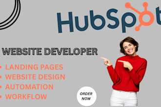 develop custom hubspot website build landing page email and modules