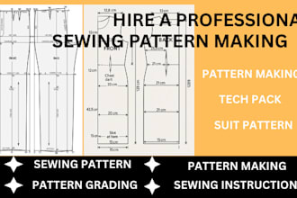 be your digital sewing pattern maker pattern grading for any types of garment