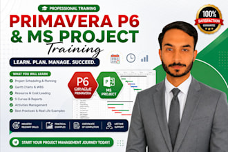 be your primavera p6 or ms project trainer