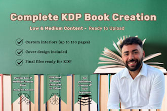 create your KDP low or medium content book, ready to upload
