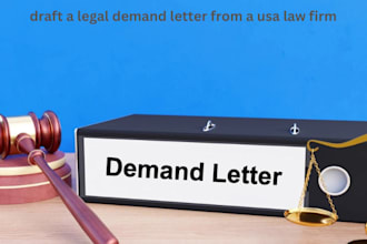 draft a legal demand letter from a usa law firm