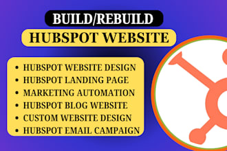 develop hubspot website landing page hubspot CRM blog website form integration