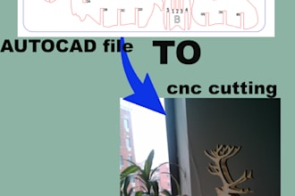 create  dxf and more files for cnc ready to cut