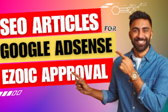 write seo friendly articles for google adsense ezoic approval