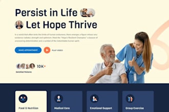 design homecare website healthcare, medical, assisted living website