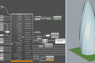 do parametric design or 3d modeling in rhino and grasshopper