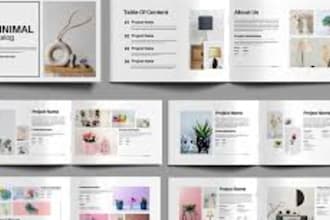 design custom product catalog, catalogue, magazine layout, lookbook, brochure