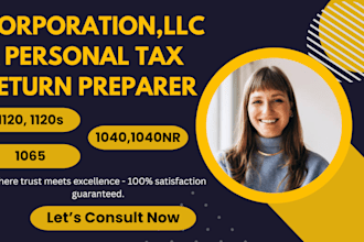 prepare and e file 1040, 1120, 1120s, 1065 business and personal tax returns
