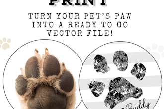 create custom paw print for you of your dog