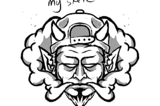 design particular dry herb vape store logo