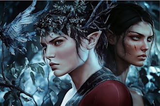 do realistic or fantasy portrait