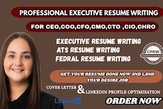 write an ats optimized executive resume for c suite and director roles
