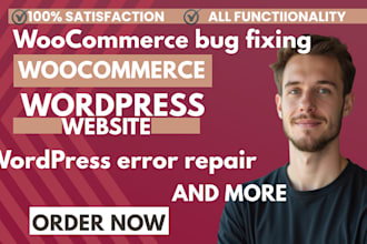 fix wordpress issues and woocommerce bugs wordpress errors  site problems