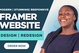 design and build a stunning framer website with animations and modern UI framer