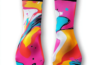 draw a unique socks design