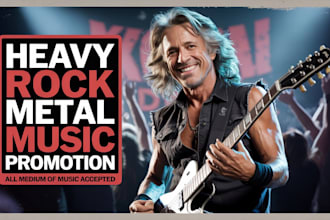 pitch your heavy rock metal music promotion to 900 active playlist curator
