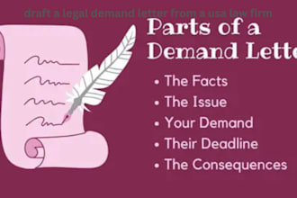 prepare a demand letter on the official letterhead of my law firm