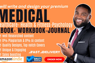 write health, fitness, medical ebook and psychology workbook, ebook journal