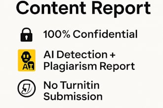 provide urgent plagiarism reports and ai detection