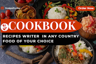 be your cookbook ghostwriter recipe book recipe creation food recipes  writing